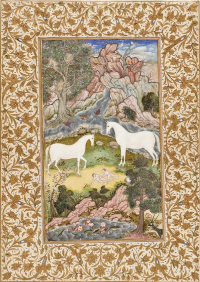 Birth of the Celestial Twins by Mughal School